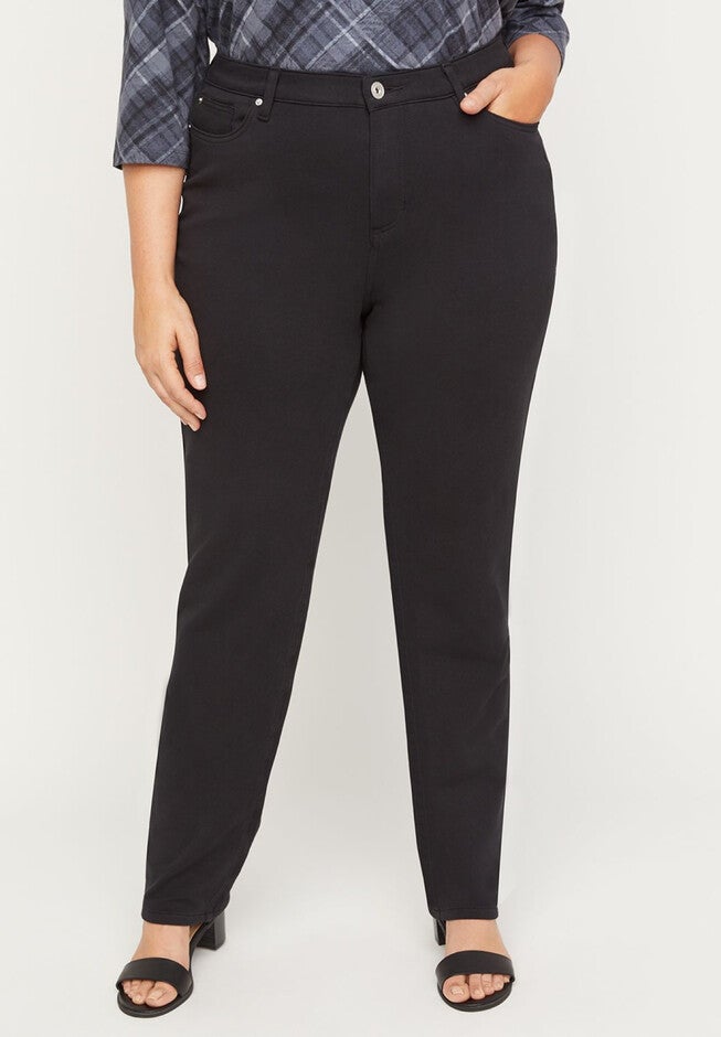 The Knit Jean with Zip Fly, BLACK, hi-res image number 0