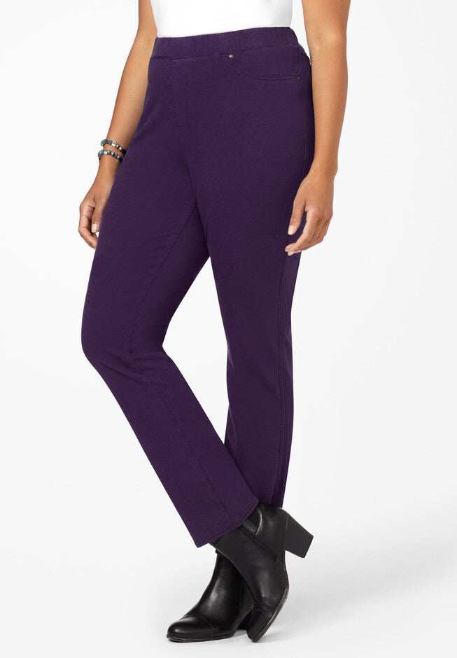 The Knit Jean, PARISIAN PURPLE, hi-res image number 0