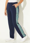 French Terry Motivation Pant, NAVY WATERFALL SPACE DYE, hi-res image number null