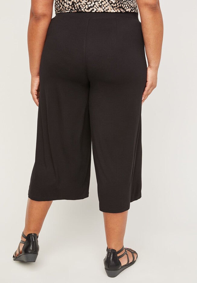 AnyWear Pull-On Wide Leg Capri, , on-hover image number 1