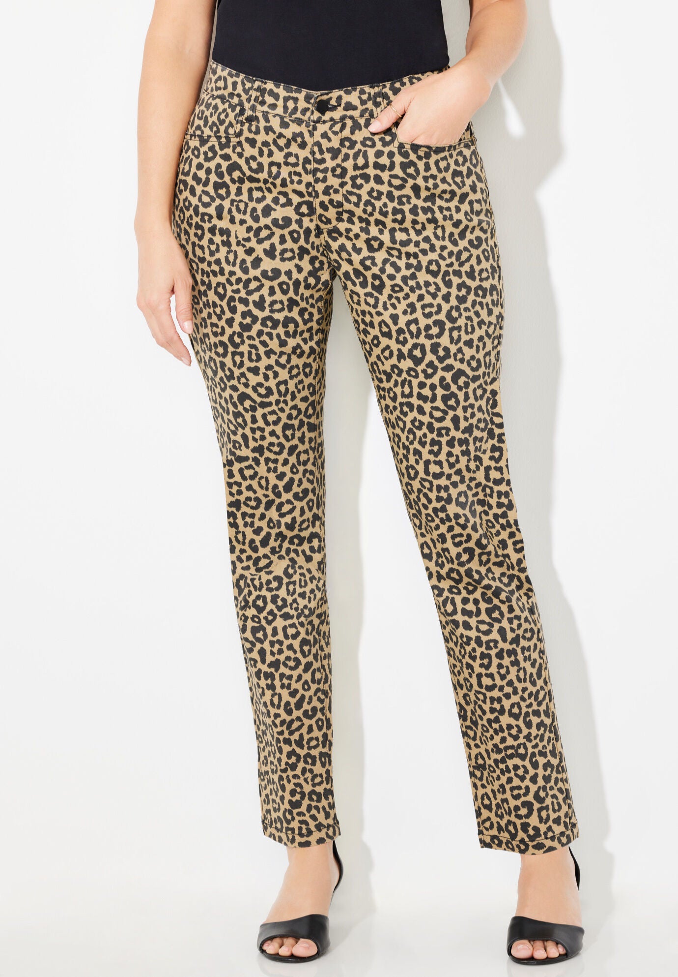 Secret Slimmer&reg; Pant, ANIMAL PRINT, alternate image number 2