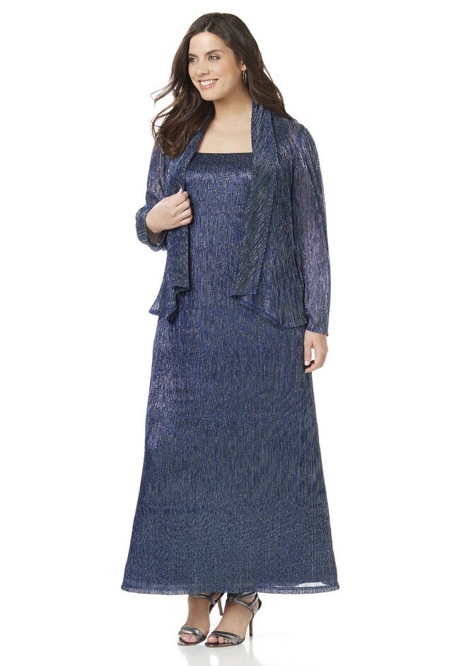 Falling Rain Jacket Dress, GALAXY BLUE, hi-res image number null