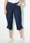 Comfort Waist Bungee Cargo Capri, NAVY, hi-res image number null