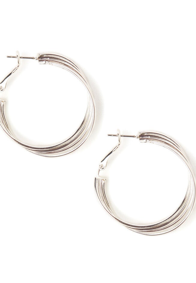New Twist Earrings, SILVER, hi-res image number null