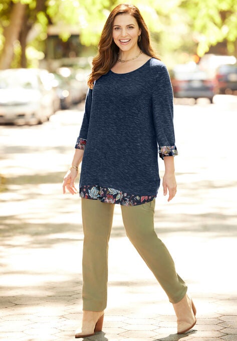 Impossibly Soft Duet Tunic, , alternate image number null