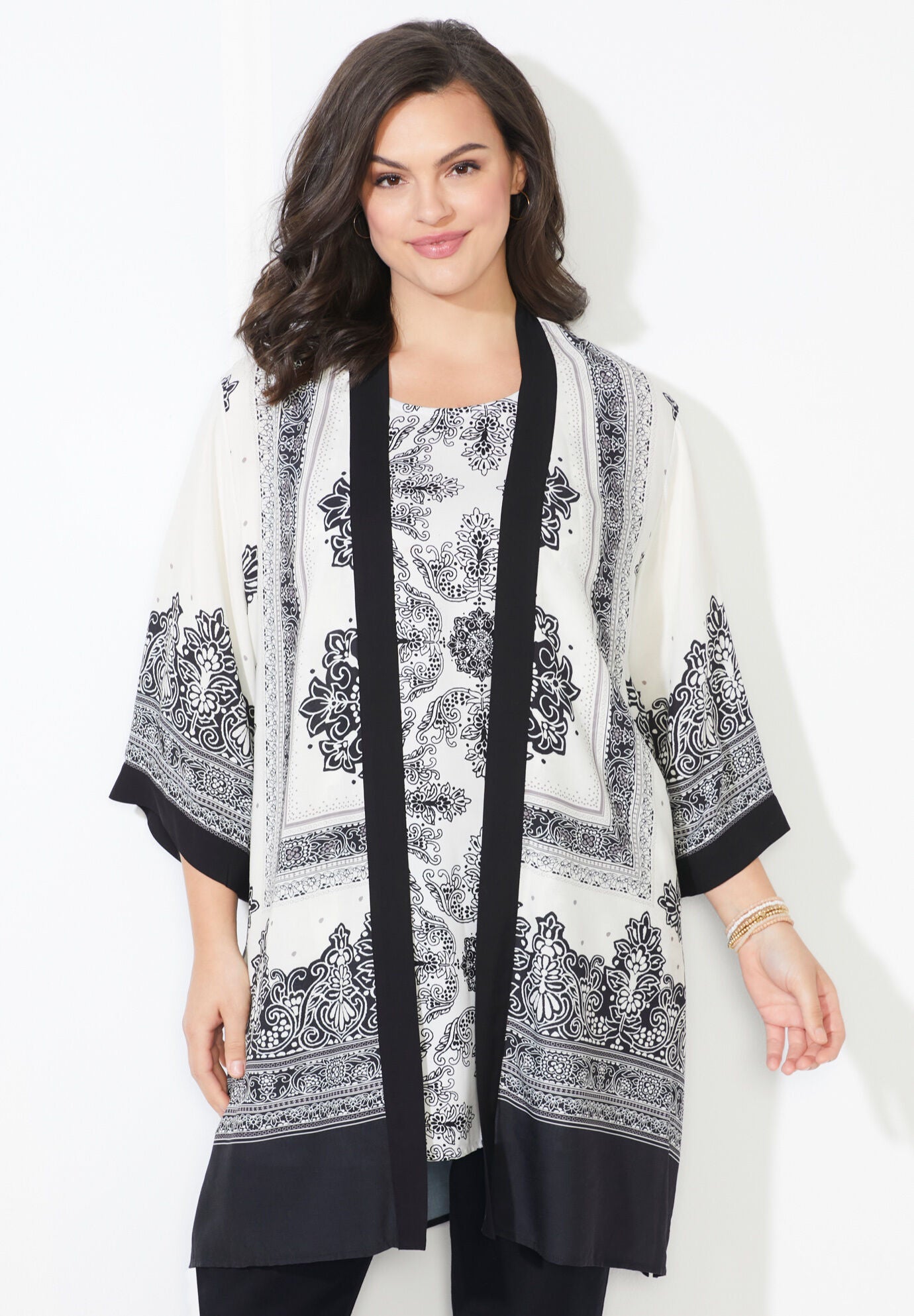 Breezeway Georgette High-Low Tunic Tank, , alternate image number 2