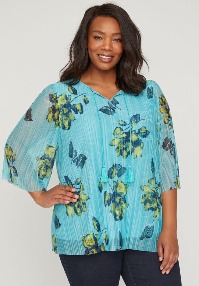 Porcelain Pleat Top, PORCELAIN, hi-res image number null