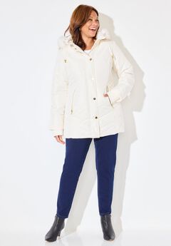 Faux Fur Hood Puffer Coat
