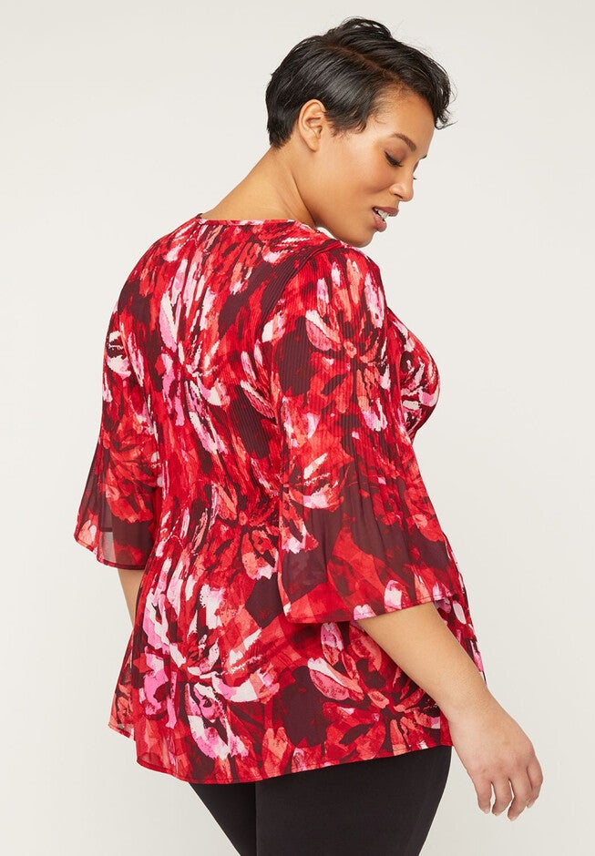 Sea Island Pleated Top, , on-hover image number null