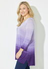 Pointelle Ombre Pullover Sweater, , alternate image number null