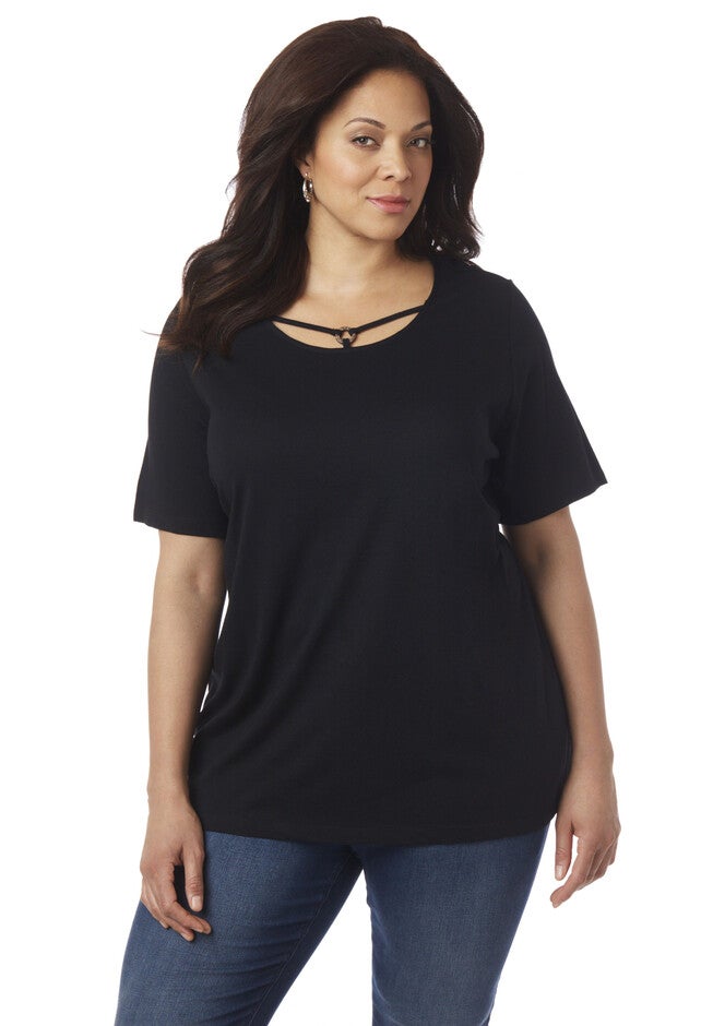 Boho Beauty Tee, BLACK, hi-res image number null