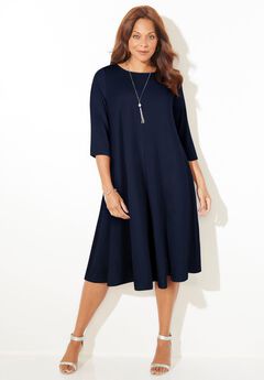 Fit and Flare Plus Size Dresses