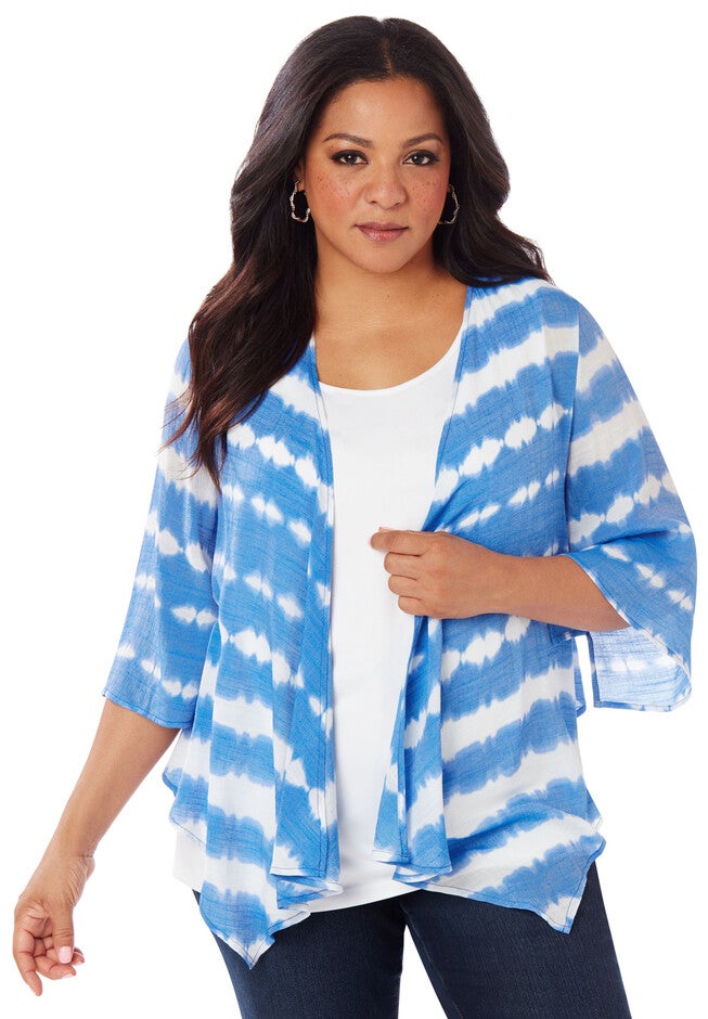 Tie-Dye Cascade, BLUE, hi-res image number null