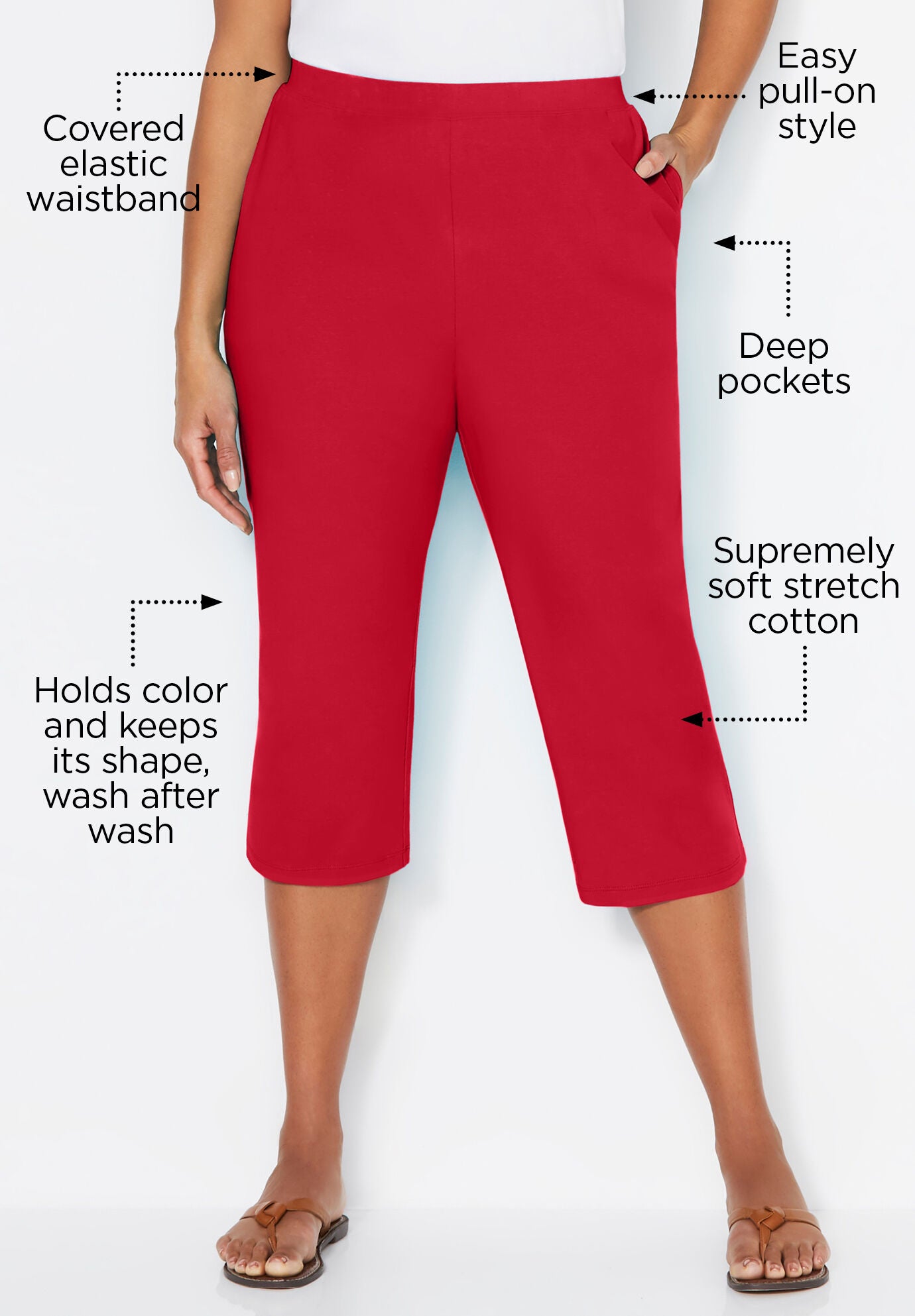Suprema&reg; Capri (With Pockets), CLASSIC RED, alternate image number 4