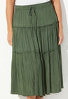 Tiered Midi Skirt, , alternate image number null