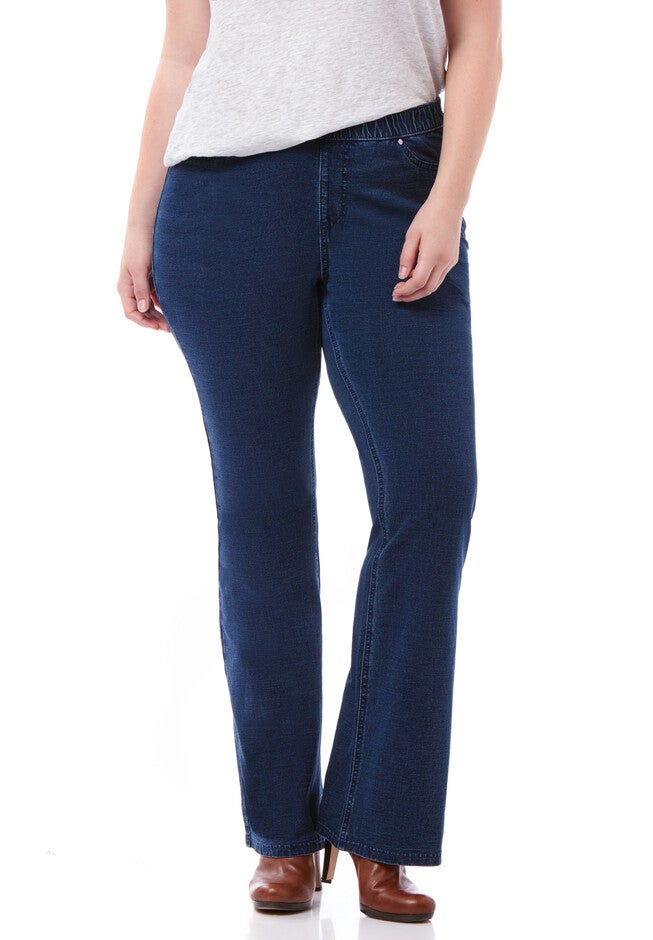 Knit Bootcut Jean, COMFORT FIT, hi-res image number null