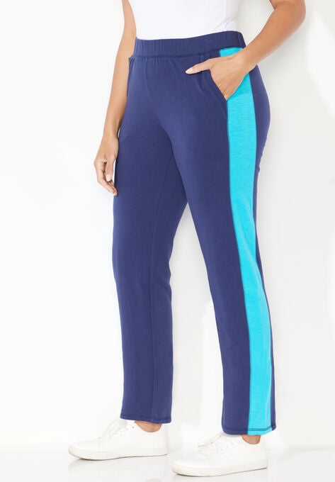 French Terry Active Pant, NAVY SCUBA BLUE, hi-res image number null