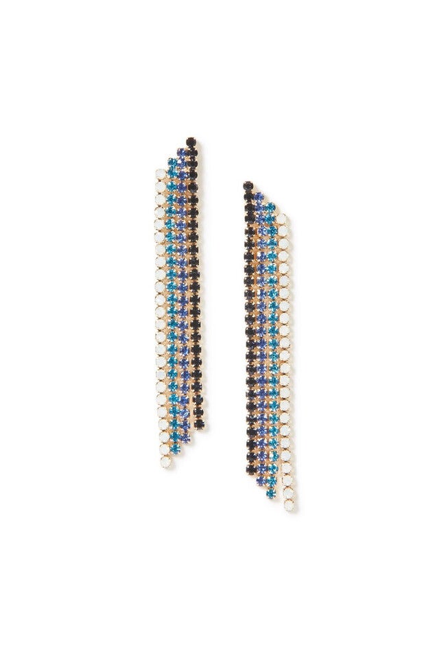 Falling Icicle Drop Earrings, DELFT, hi-res image number 0