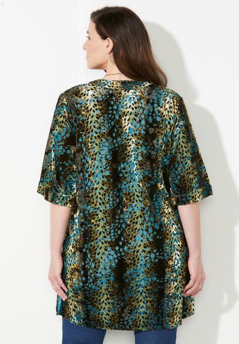 In-Vogue Velvet Kimono, , on-hover image number null