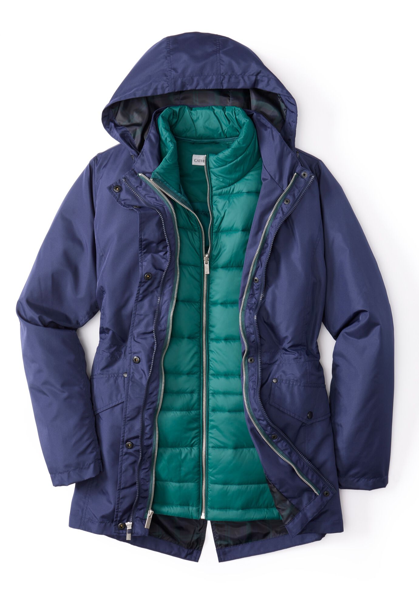 Navy green parka on sale