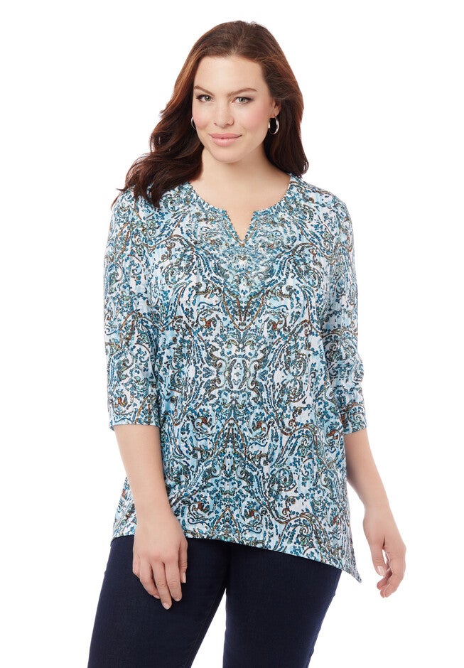 Bright & Beautiful Top, WAVE BLUE, hi-res image number null
