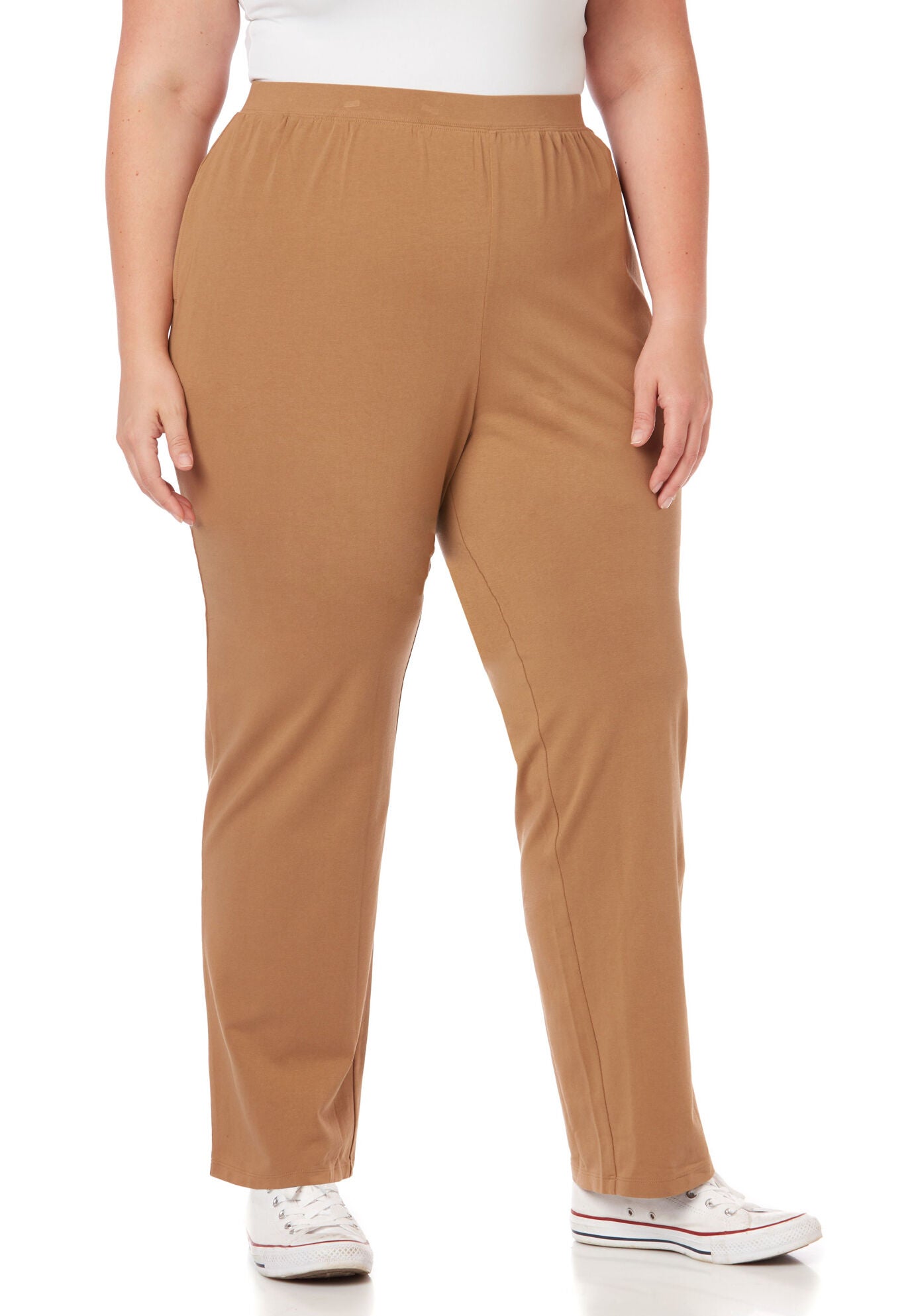 Knit pull on pants with pockets shop