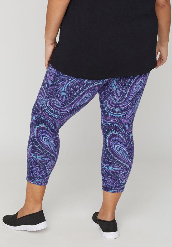 Paisley Capri Legging, , on-hover image number null