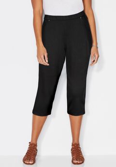 Plus Size Relaxed Fit Capris
