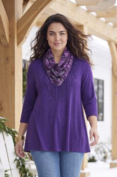 Plus Size Scarf Outfits With Jackets