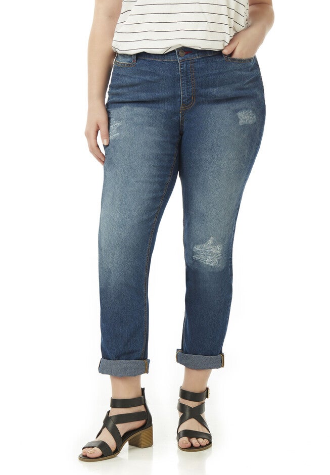Deconstructed Girlfriend Jean, ULTRAMARINE WASH, hi-res image number null