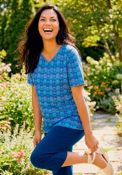 Suprema® Short Sleeve V-Neck Tee