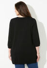 Fine Gauge Lace-Up Sweater, , on-hover image number null