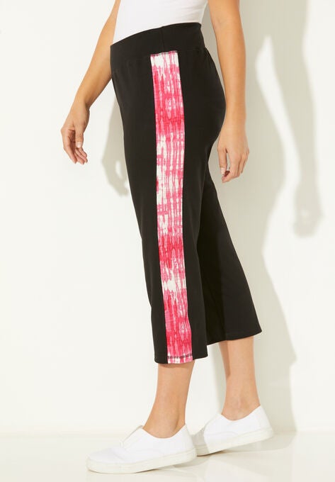 Cozy Tie-Dye Yoga Capri, , alternate image number null