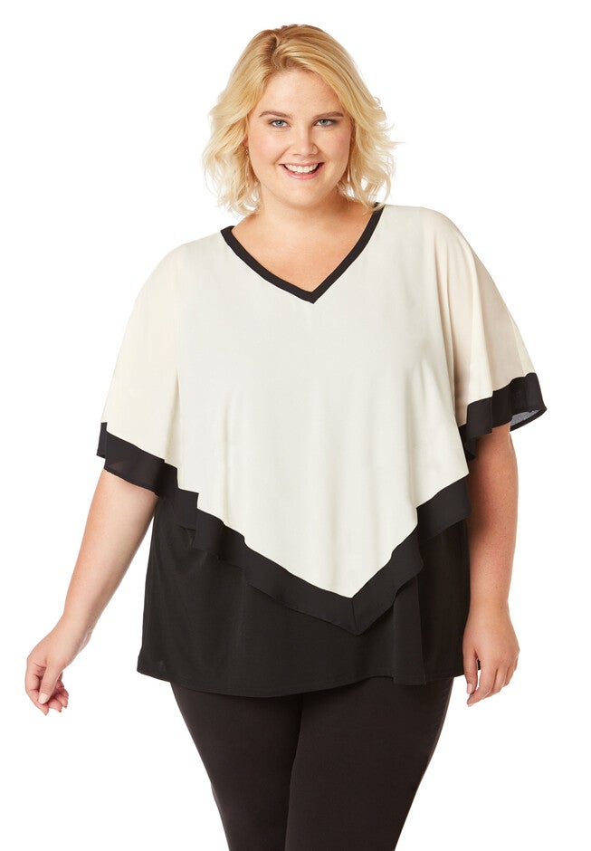 Tribeca Overlay Top, COCONUT MILK, hi-res image number 0