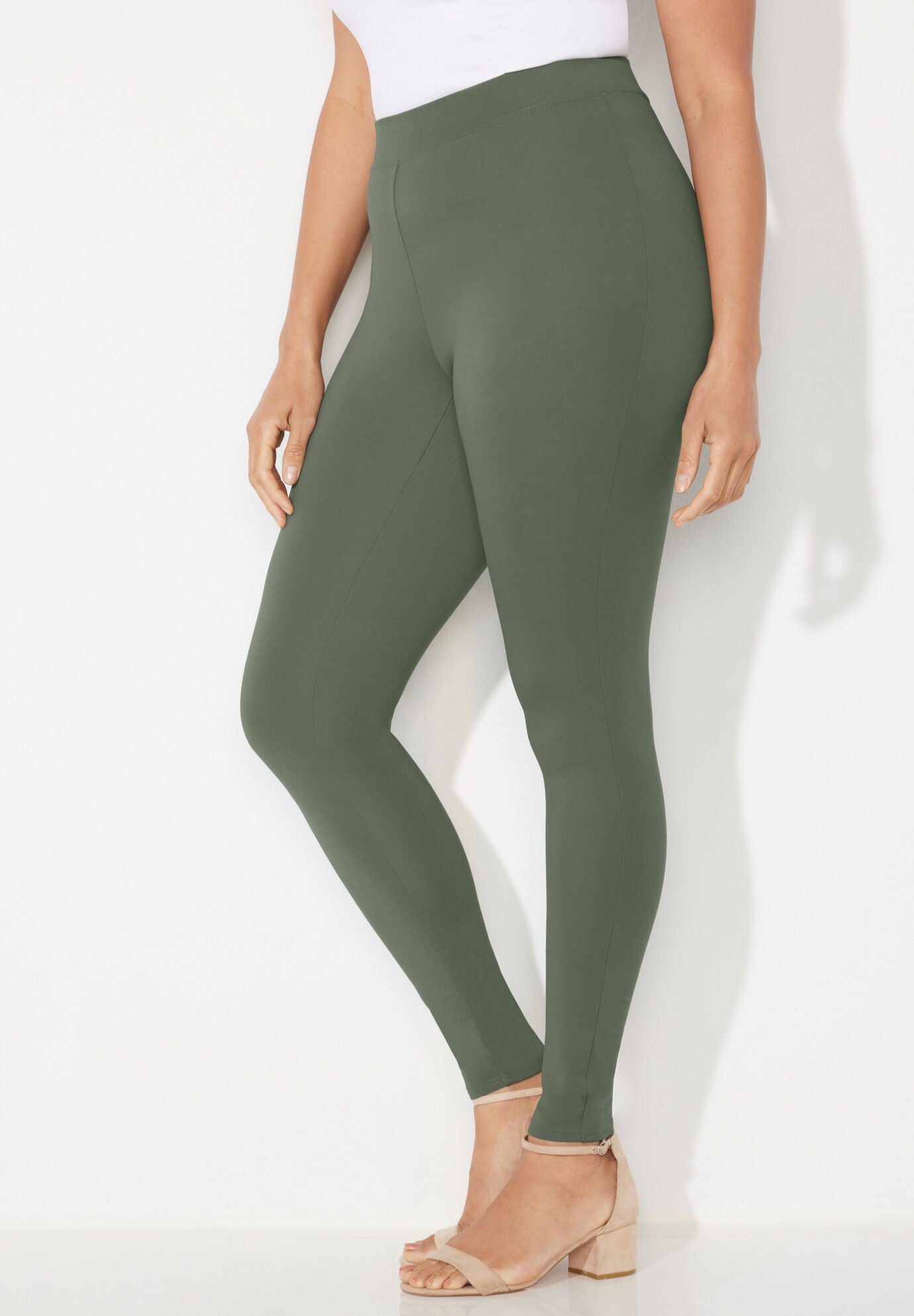 Olive ponte pants sale