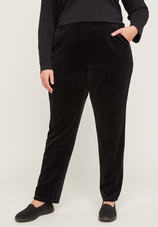 Cozy Velour Pant, BLACK, hi-res image number null