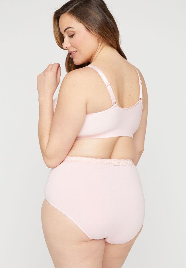 Front-Close No-Wire Cotton Comfort Bra, , on-hover image number 1