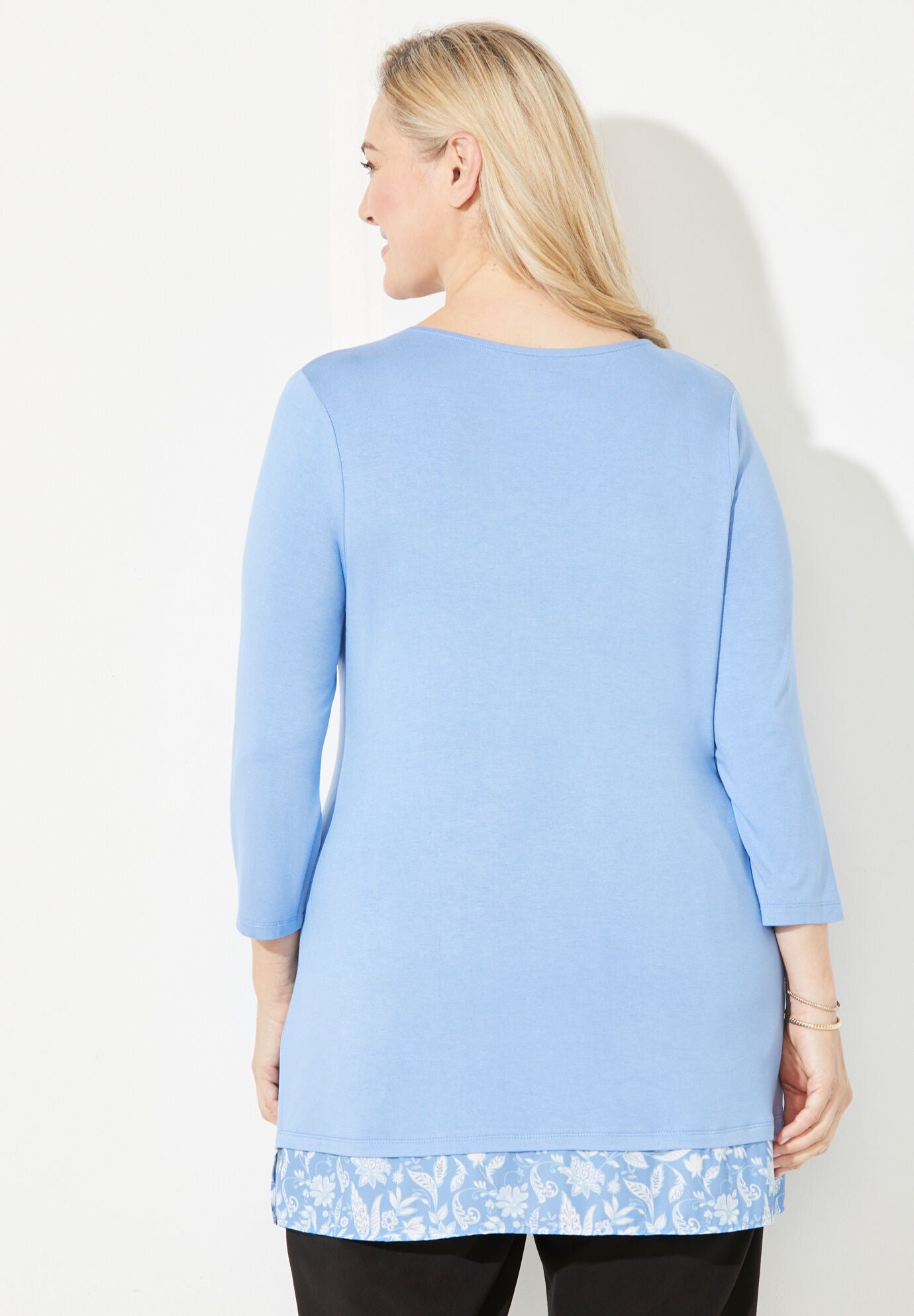 Liz&Me&reg; Duet Top, FRENCH BLUE, on-hover image number 1