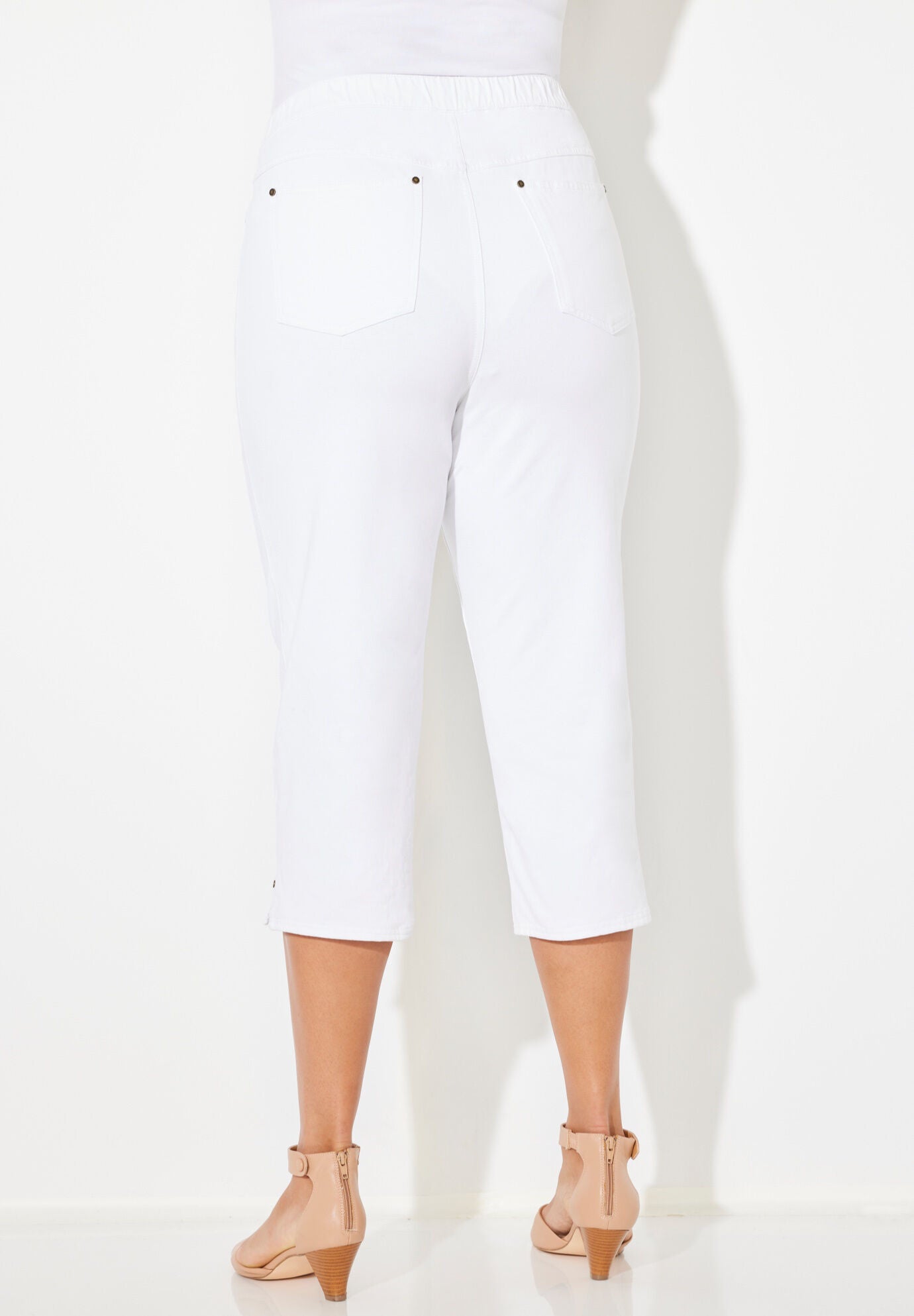 Knit capris with pockets shop