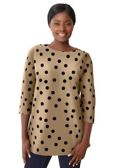 Stretch Cotton Boatneck Tunic
