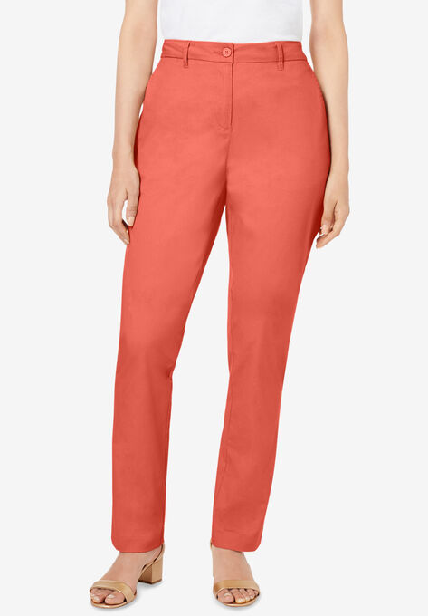 Straight Leg Chino Pant, DUSTY CORAL, hi-res image number null