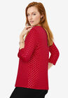 Embellished Scoop Neck Tee, , alternate image number null