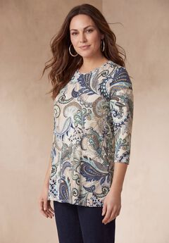 Stretch Knit Swing Tunic