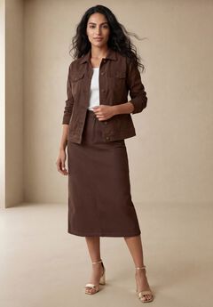 Plus Size Midi Skirts for Women