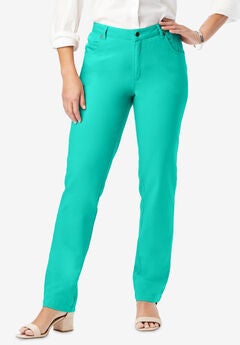 Classic Cotton Denim Straight Jeans