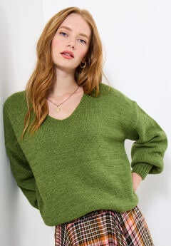 Cozy V-Neck Pullover Sweater