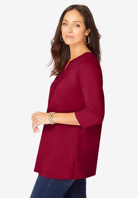 Notch Neck Tunic, , alternate image number null