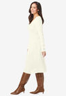 Cotton Ribbed Sweater Dress, , alternate image number null