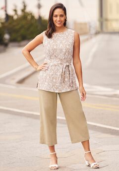 2-Piece Linen Capri Set