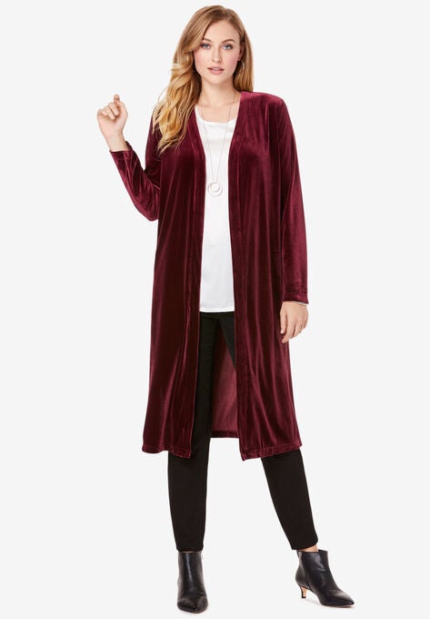 Velour Duster, DEEP MERLOT, hi-res image number null